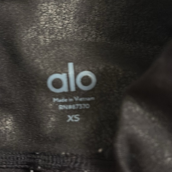ALO Black leather leggings - Picture 3 of 3